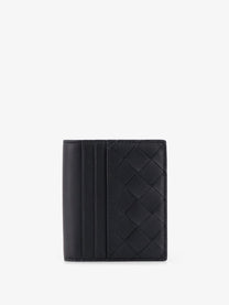 Bottega Veneta Men's Leather Card Holder Black
