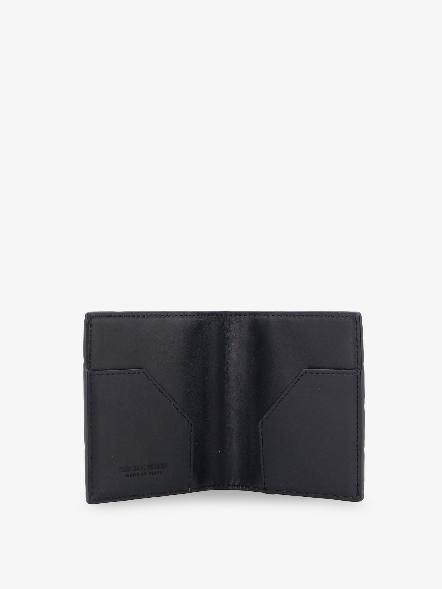 Bottega Veneta Men's Leather Card Holder Black