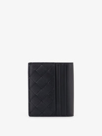 Bottega Veneta Men's Leather Card Holder Black