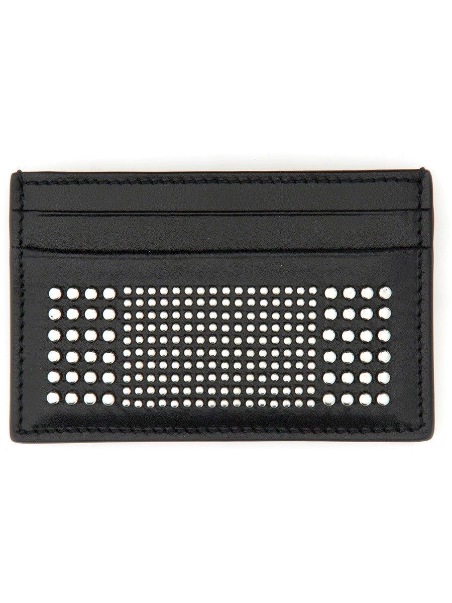 Alexander McQueen Men's Leather Card Holder Black Alexander McQueen