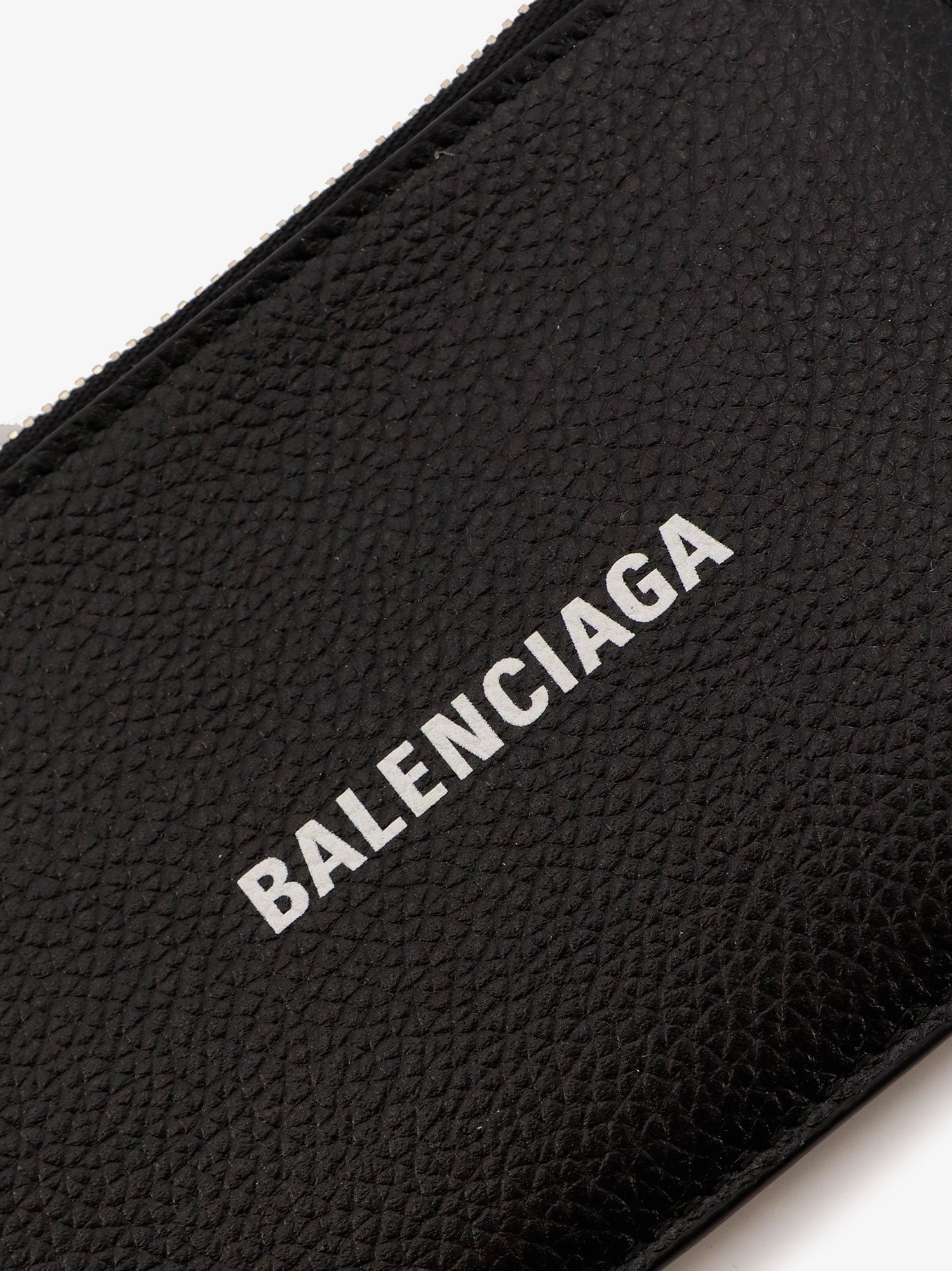 Balenciaga Men's Leather Card Holder Black