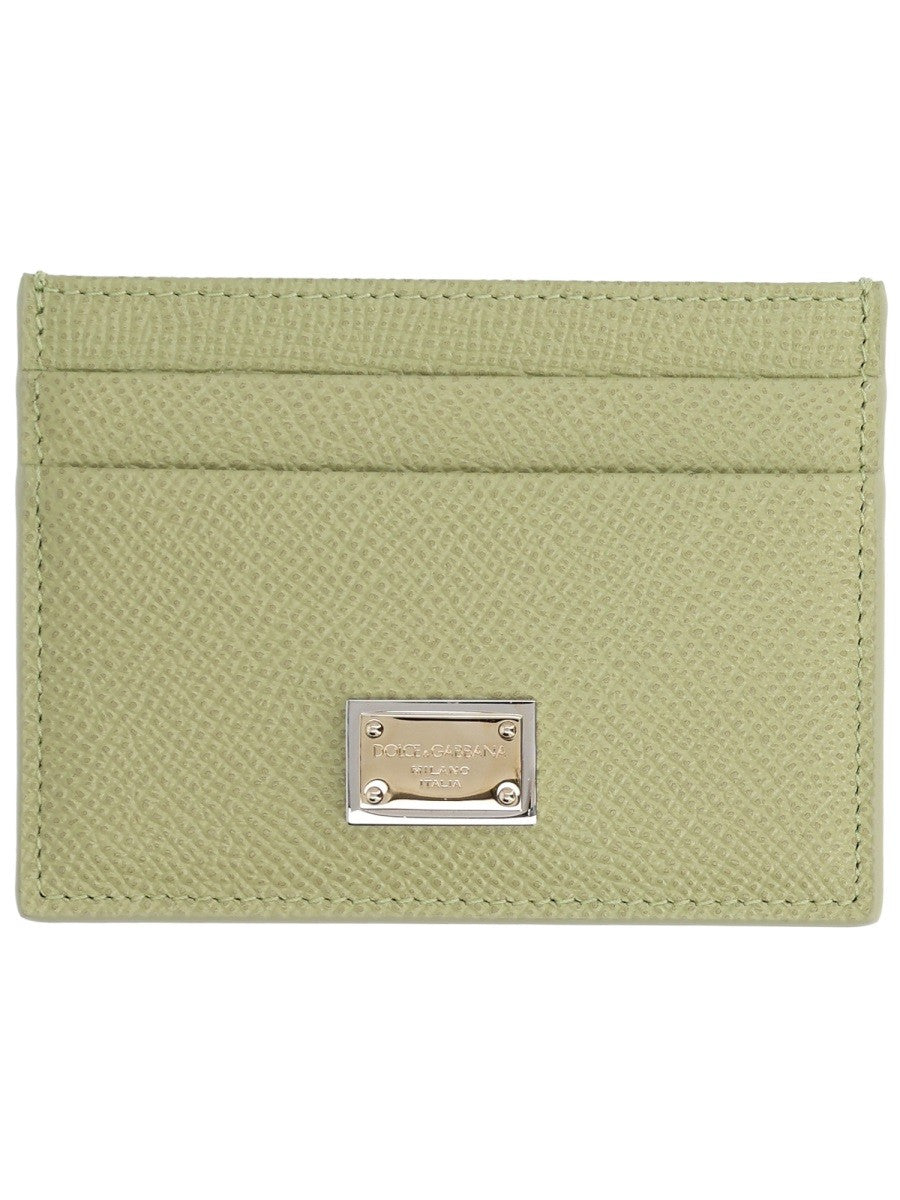 Dolce &amp; Gabbana Women's Leather Card Holder Green