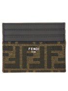 Fendi Men's Leather Card Holder Brown