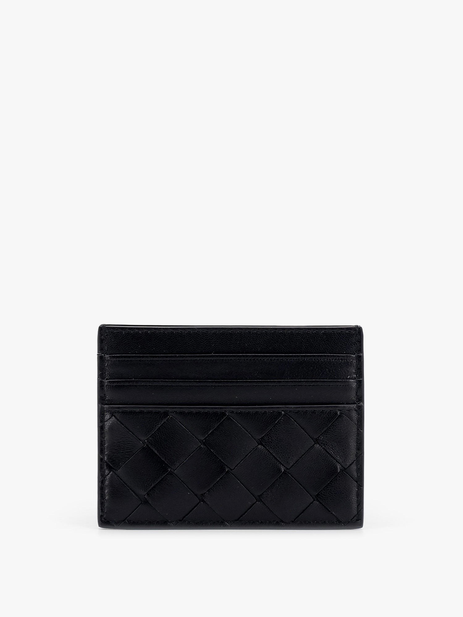 Bottega Veneta Women's Leather Card Holder Black