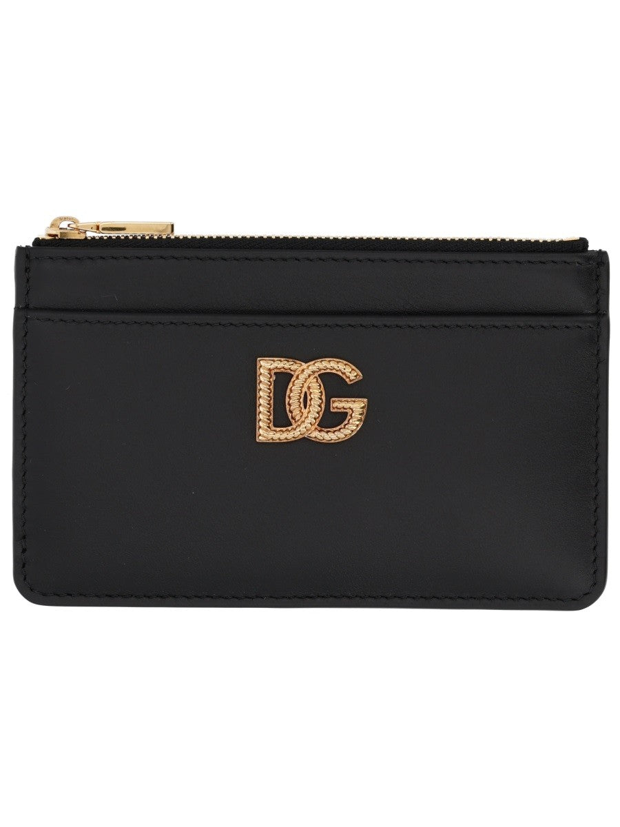 Dolce &amp; Gabbana Women's Leather Card Holder Black