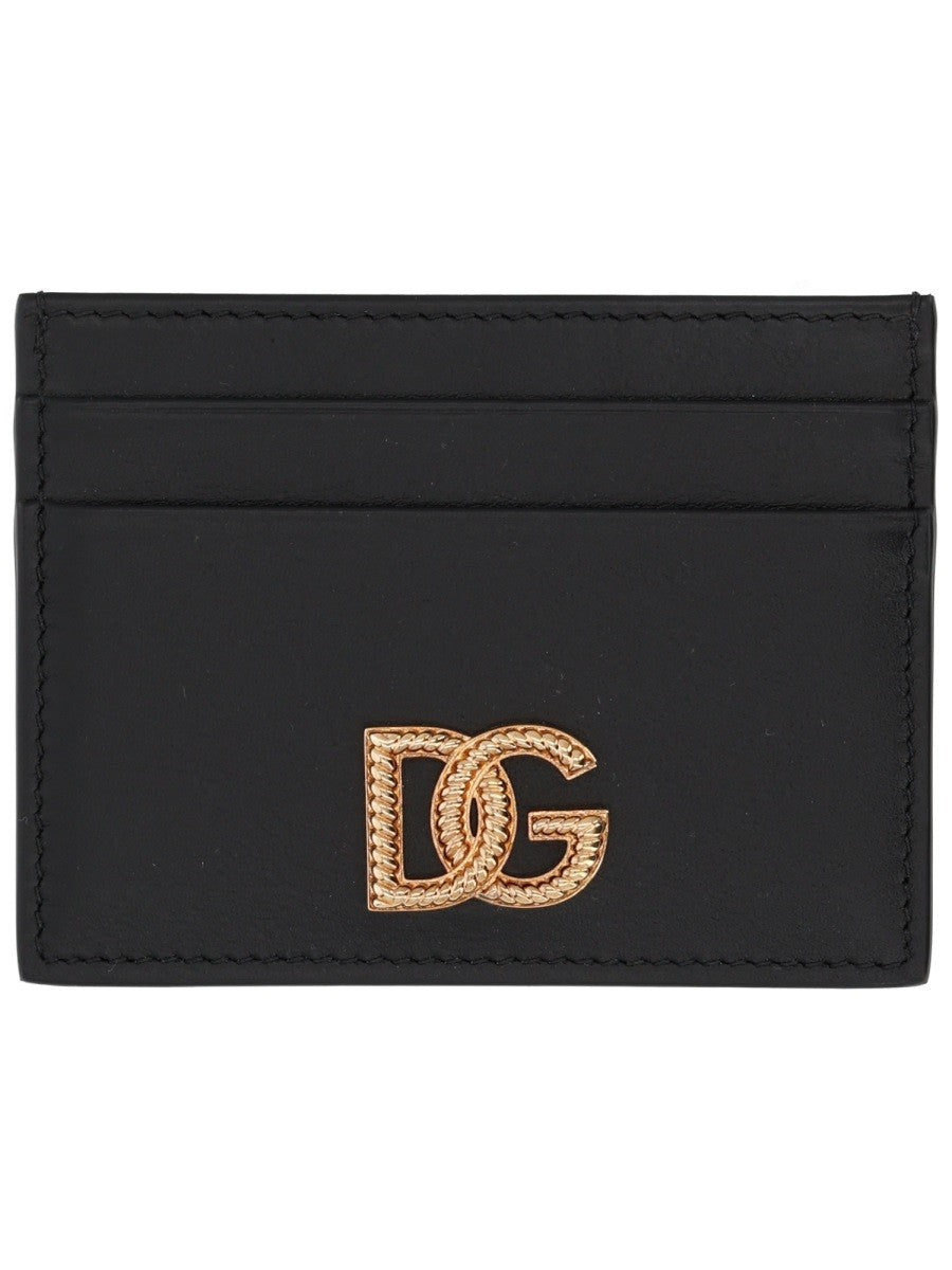 Dolce &amp; Gabbana Women's Leather Card Holder Black