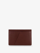 Brunello Cucinelli Men's Leather Card Holder Beige, view 2