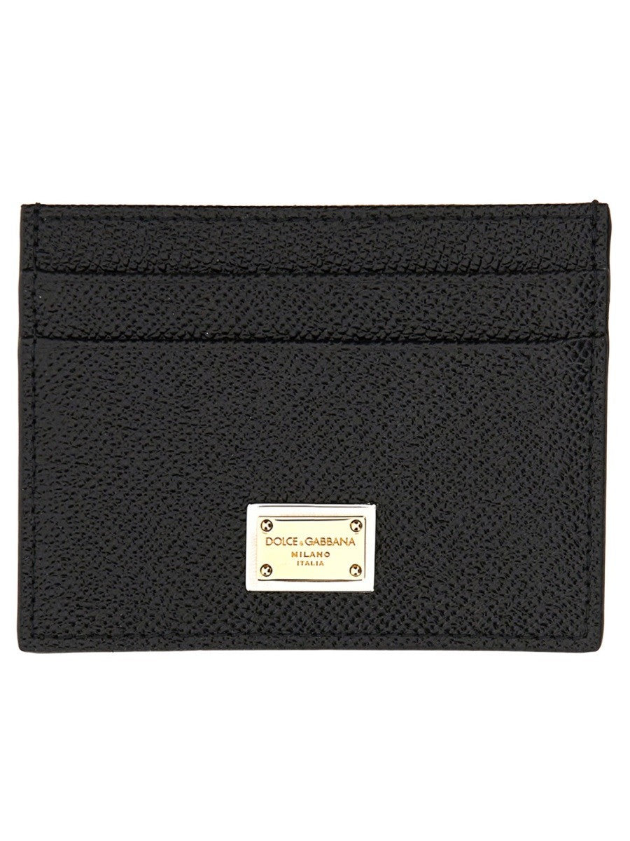 Dolce &amp; Gabbana Women's Leather Card Holder Black