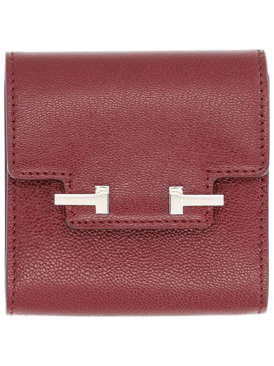 Tom Ford Women's Leather Card Holder Red