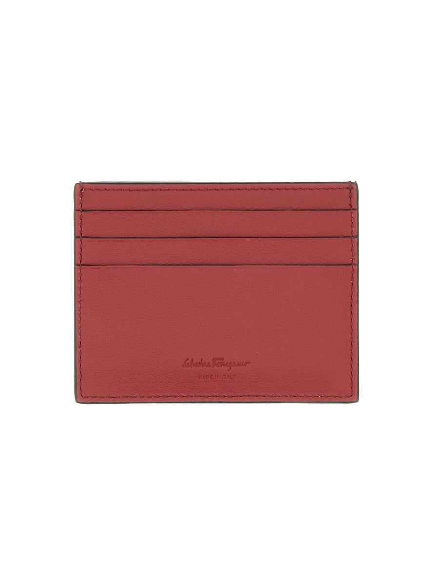 Ferragamo Men's Leather Card Holder Black
