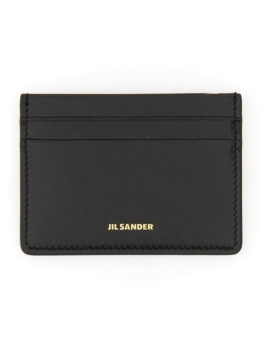 Jil Sander Women's Leather Card Holder Black