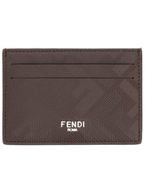 Fendi Men's Leather Card Holder Multicolor