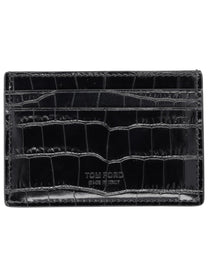 Tom Ford Men's Leather Card Holder Black Tom Ford