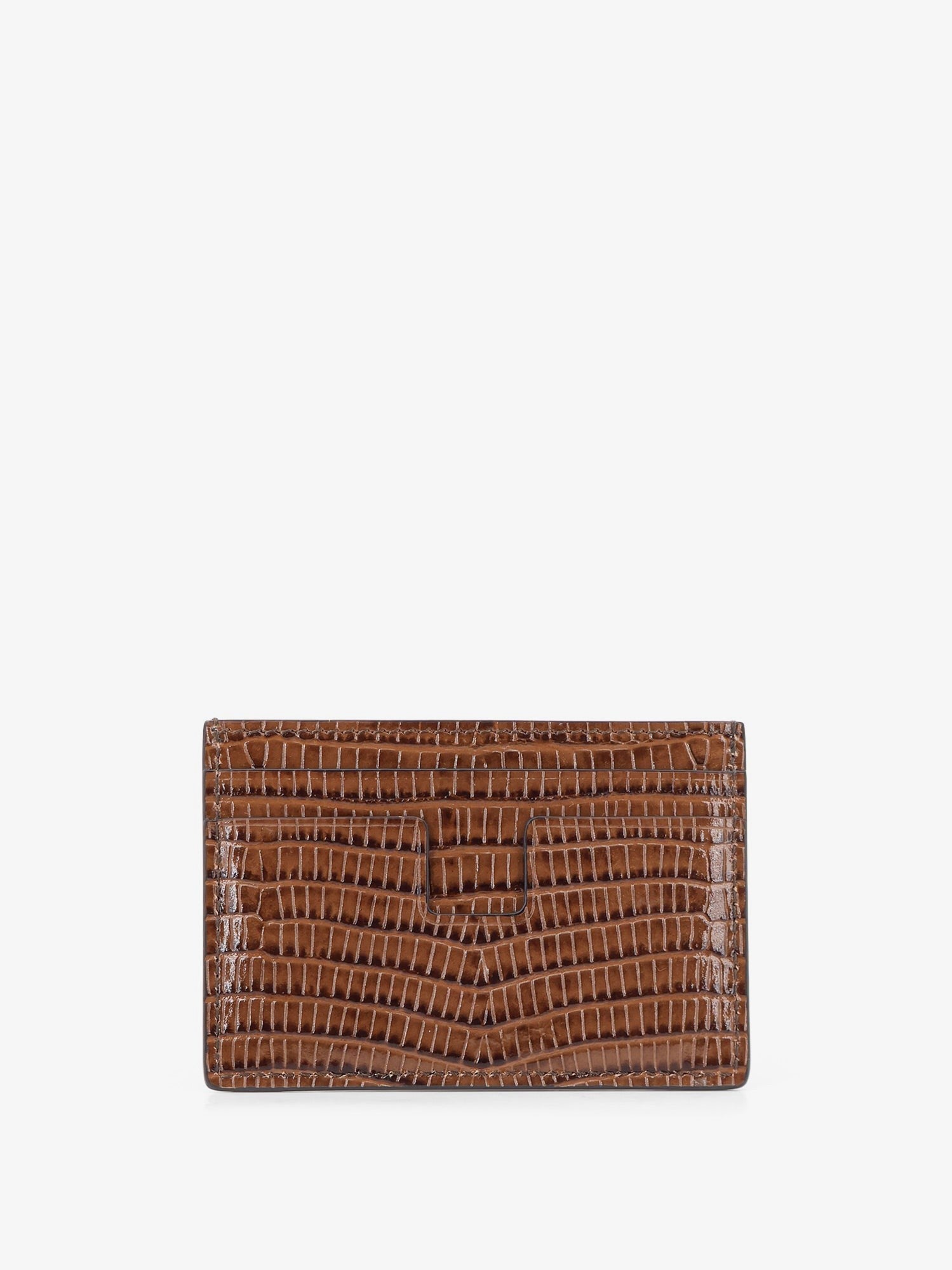 Tom Ford Men's Leather Card Holder Beige