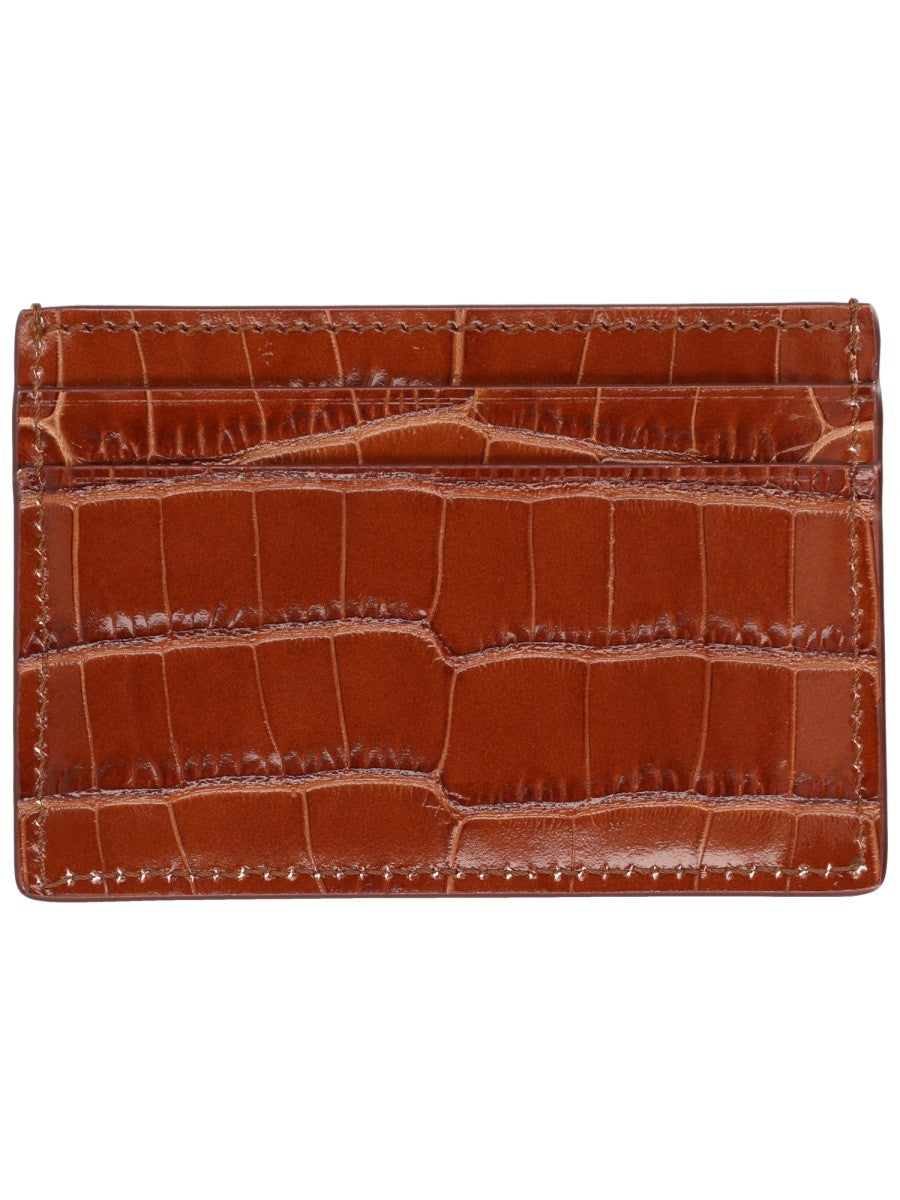 Tom Ford Men's Leather Card Holder Brown