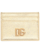 Dolce &amp; Gabbana Women's Leather Card Holder Gold