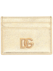 Dolce &amp; Gabbana Women's Leather Card Holder Gold