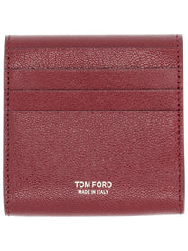 Tom Ford Women's Leather Card Holder Red