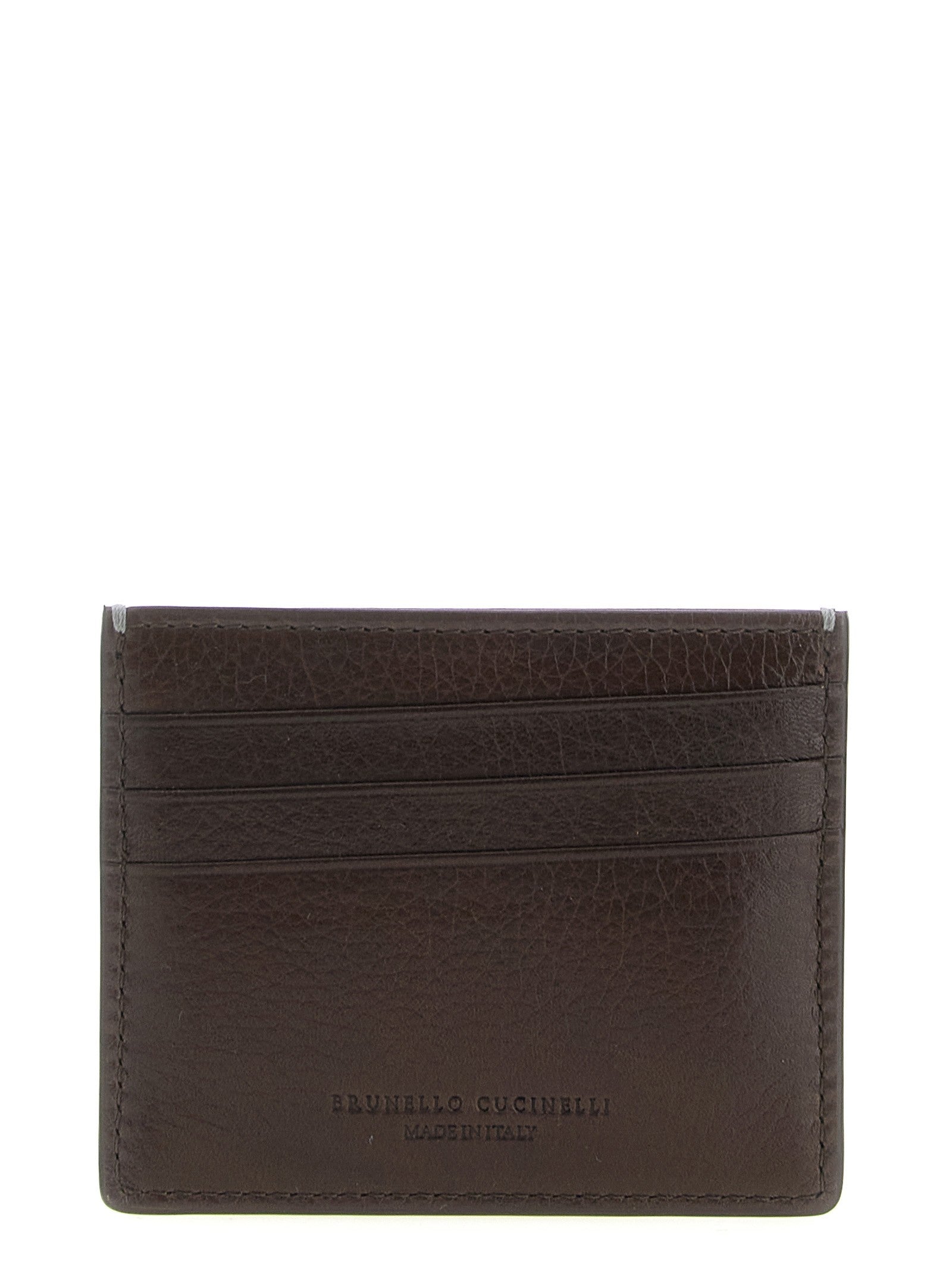 Brunello Cucinelli Leather Cardholder Brown