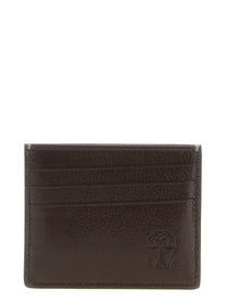 Brunello Cucinelli Leather Cardholder Brown