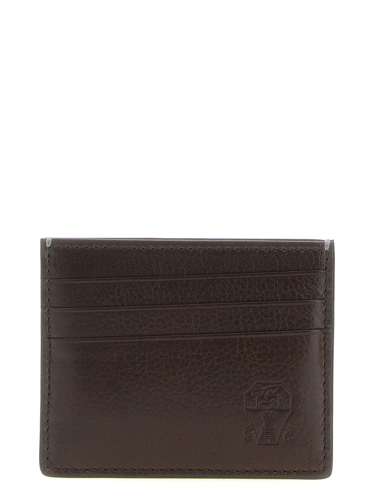 Brunello Cucinelli Leather Cardholder Brown