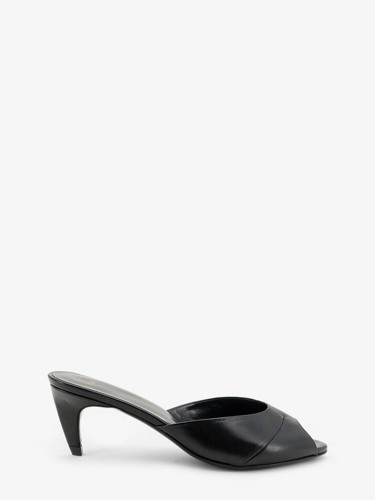 JUDE Women's Leather Cave Mule Sandals Black
