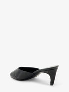 JUDE Women's Leather Cave Mule Sandals Black, view 3