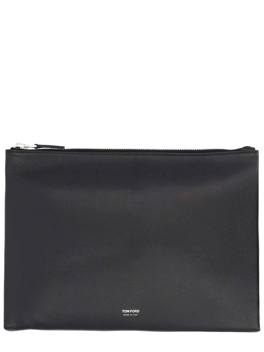 Tom Ford Men's Leather Clutch Bag Black