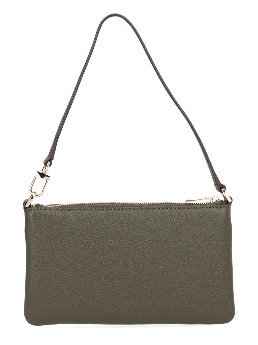 Michael By Michael Kors Women's Leather Clutch Bag Green Michael By Michael Kors