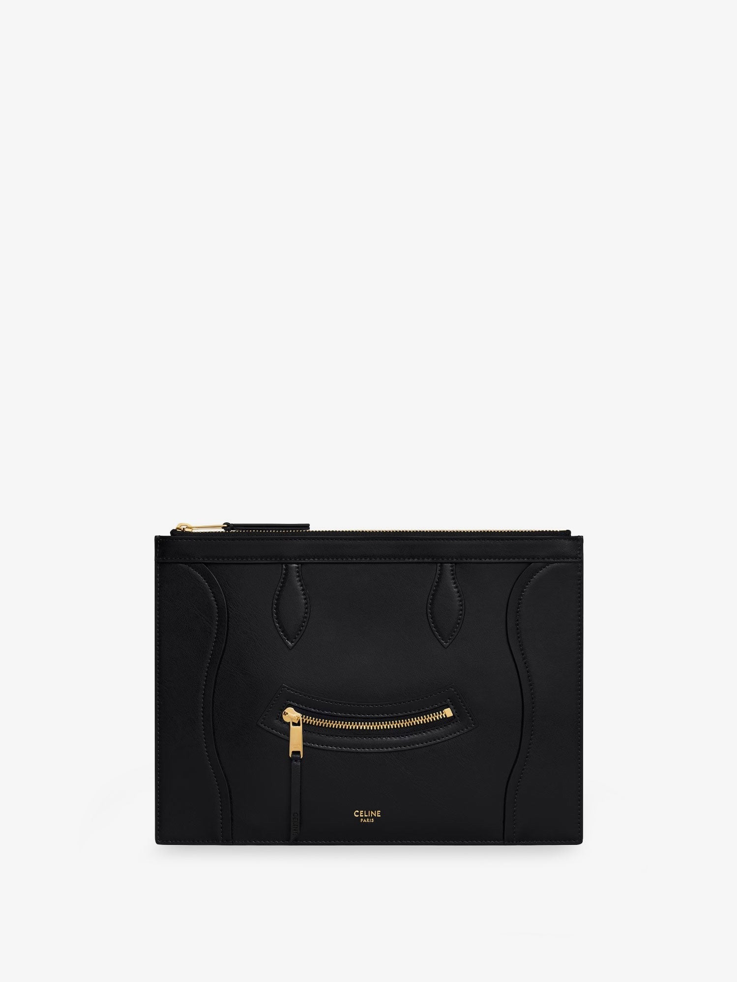 Celine Women's Leather Clutch Bag Black Celine