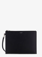 Saint Laurent Men's Leather Clutch Black
