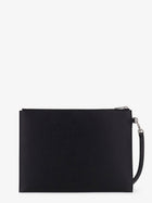 Saint Laurent Men's Leather Clutch Black, view 2
