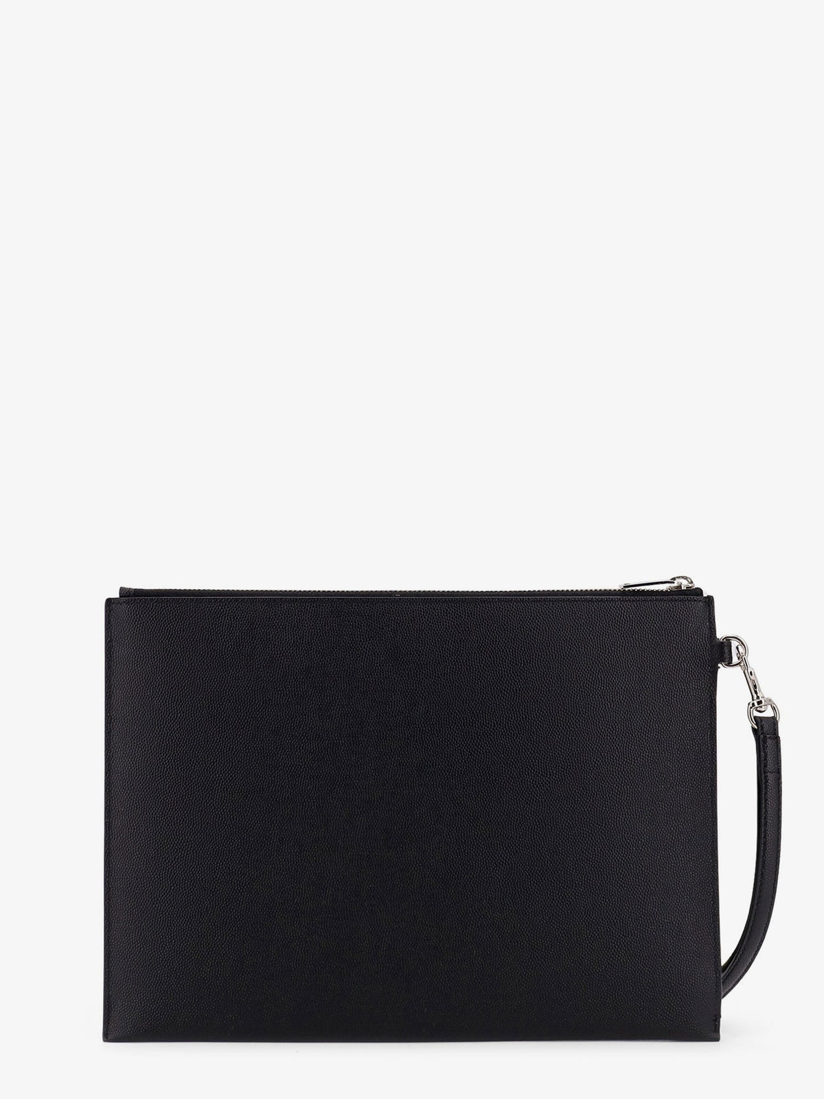 Saint Laurent Men's Leather Clutch Black, view 2