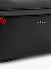 Kiton Men's Leather Clutch Black