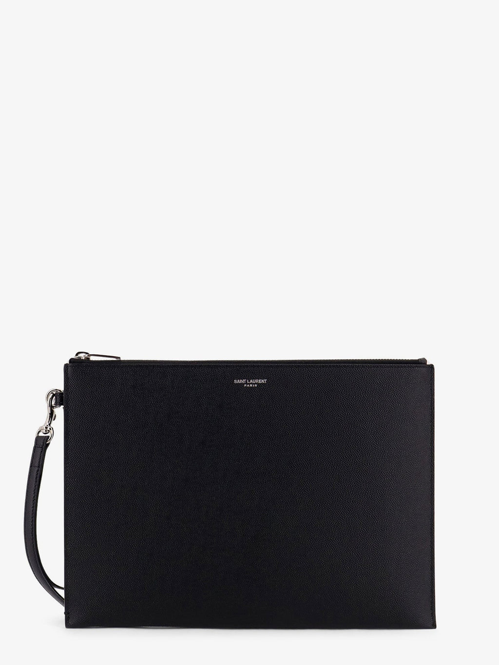 Saint Laurent Men's Leather Clutch Black