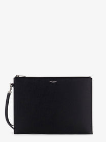 Saint Laurent Men's Leather Clutch Black