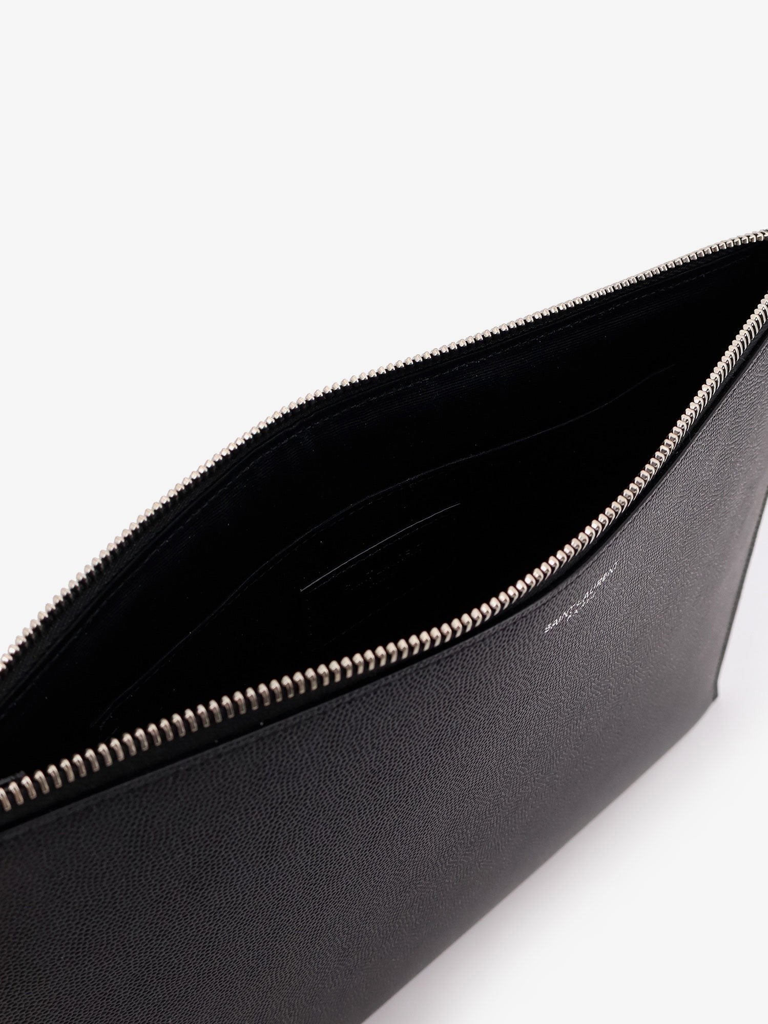 Saint Laurent Men's Leather Clutch Black