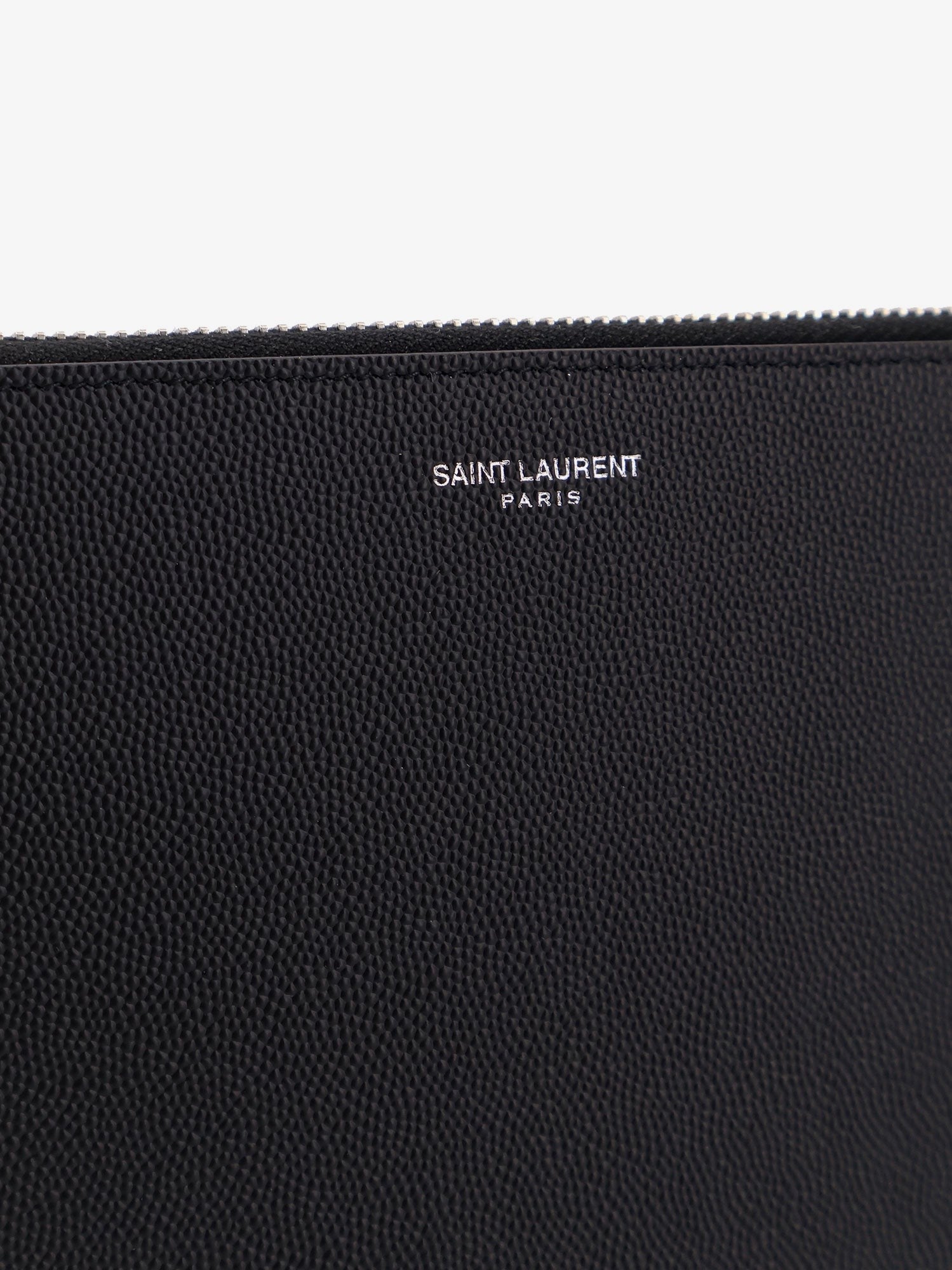 Saint Laurent Men's Leather Clutch Black