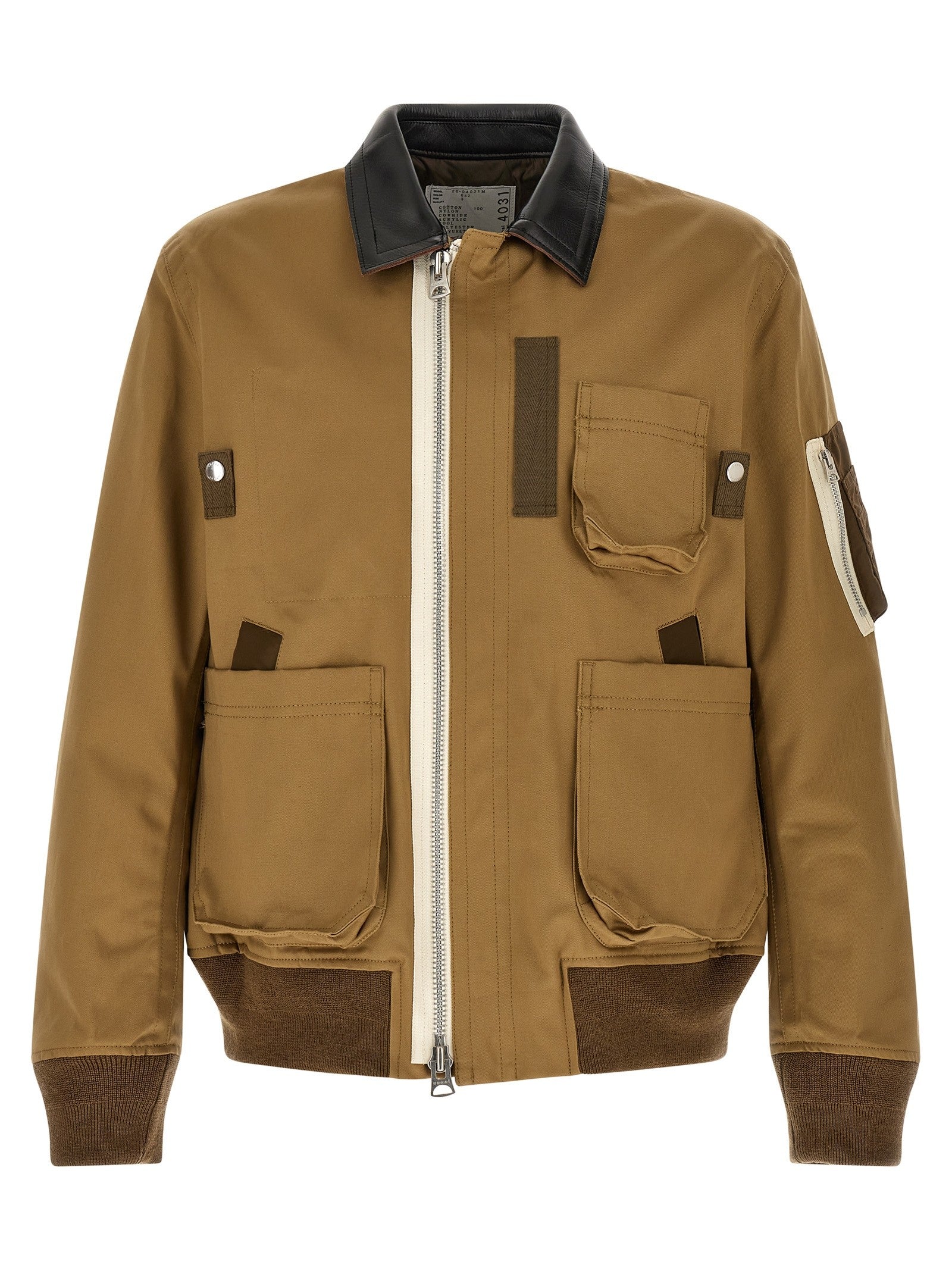 Sacai Men's Cotton Chino Jacket Beige