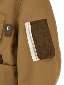 Sacai Men's Cotton Chino Jacket Beige