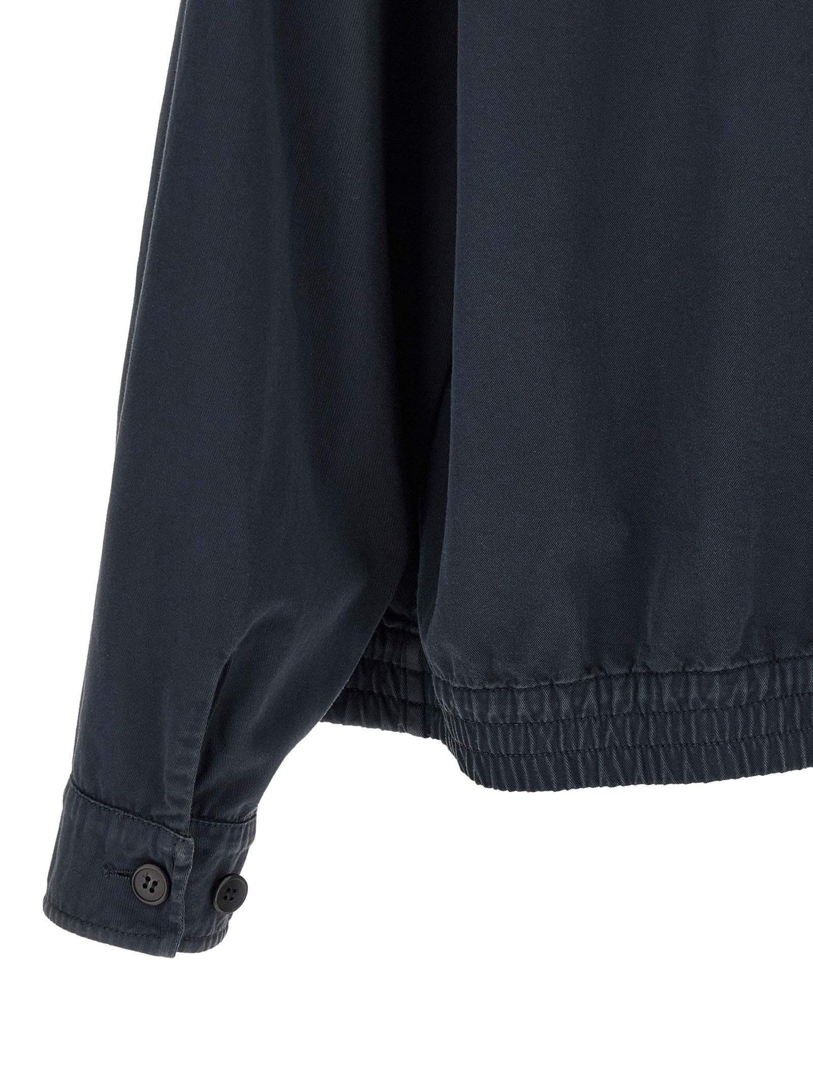 PRADA Leather Collar Jacket Blue