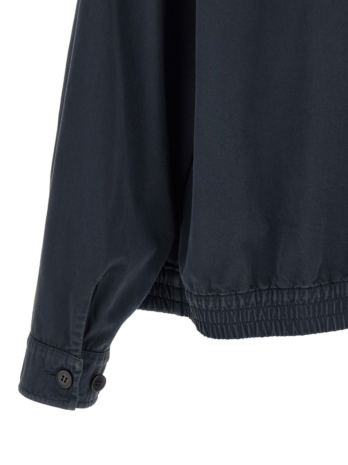 PRADA Leather Collar Jacket Blue, view 4