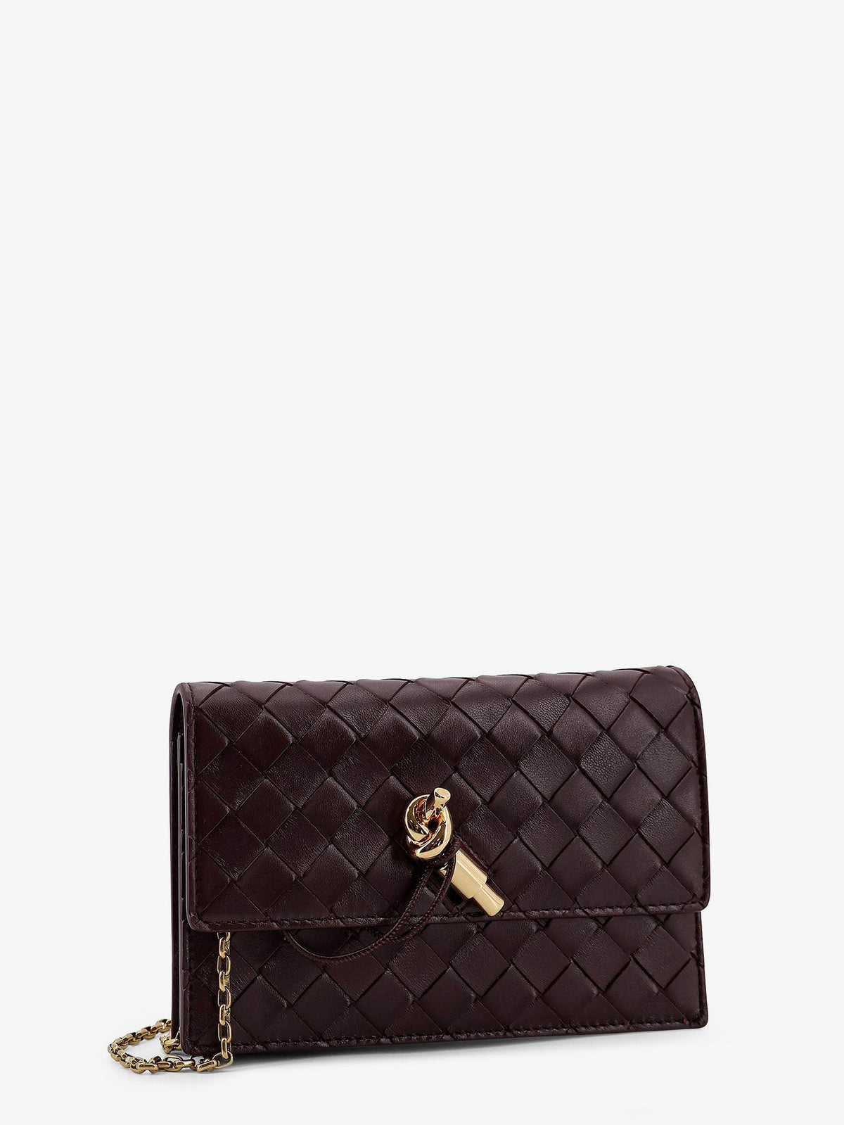 Bottega Veneta Women's Leather Crossbody Bag Red