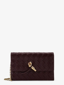 Bottega Veneta Women's Leather Crossbody Bag Red