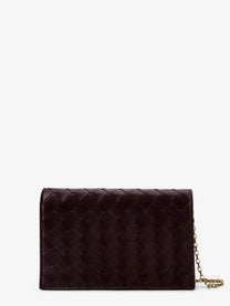 Bottega Veneta Women's Leather Crossbody Bag Red