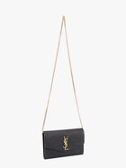 Saint Laurent Women's Leather Crossbody Bag Black, view 3