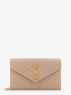 Saint Laurent Women's Leather Crossbody Bag Beige