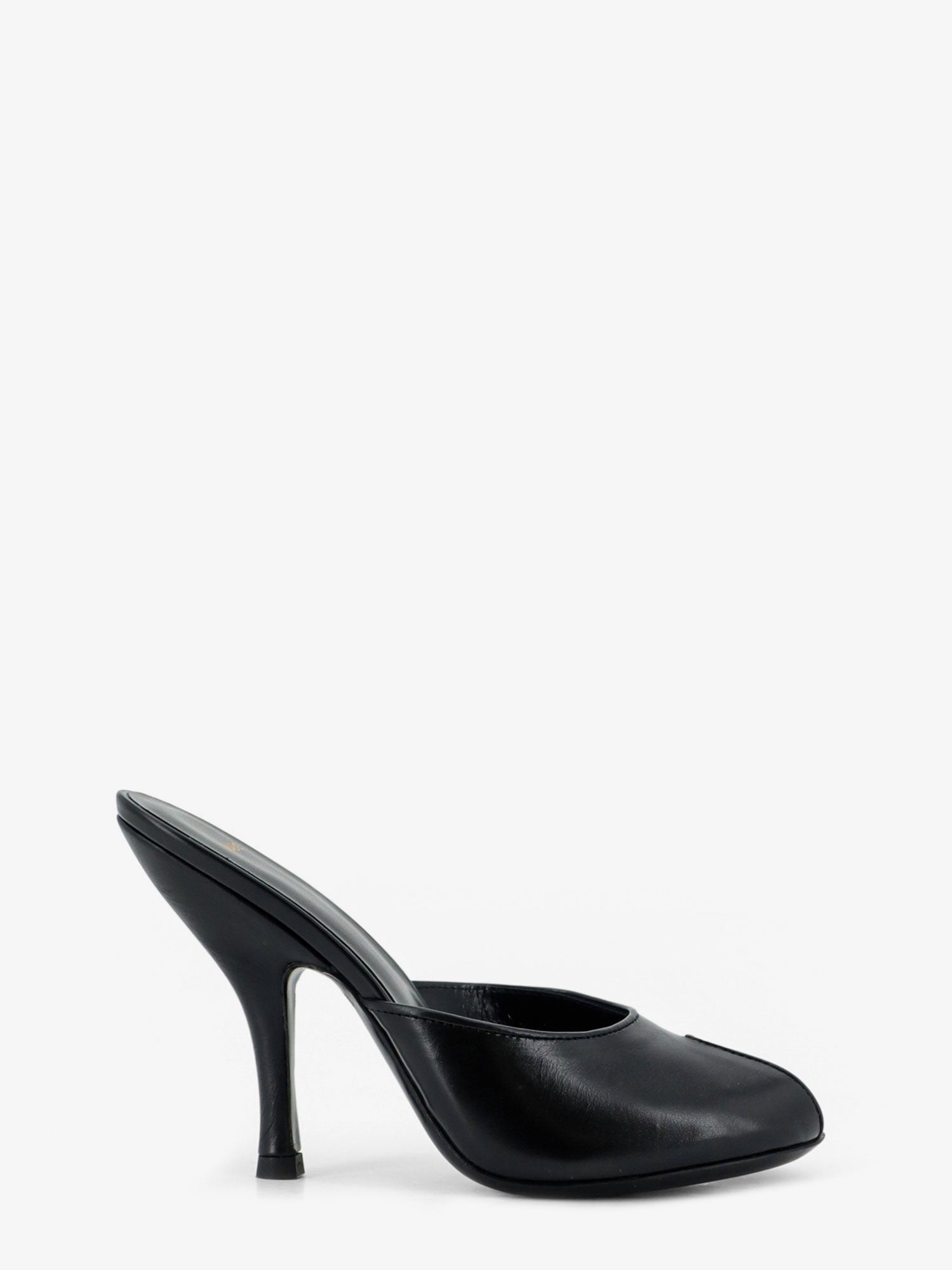 JUDE Women's Leather Date Mule Sandals Black