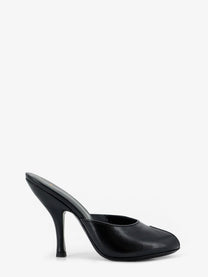 JUDE Women's Leather Date Mule Sandals Black