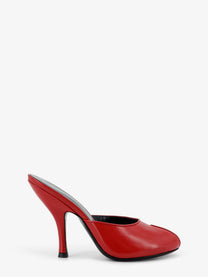 Jude Women's Leather Date Mule Sandals Red